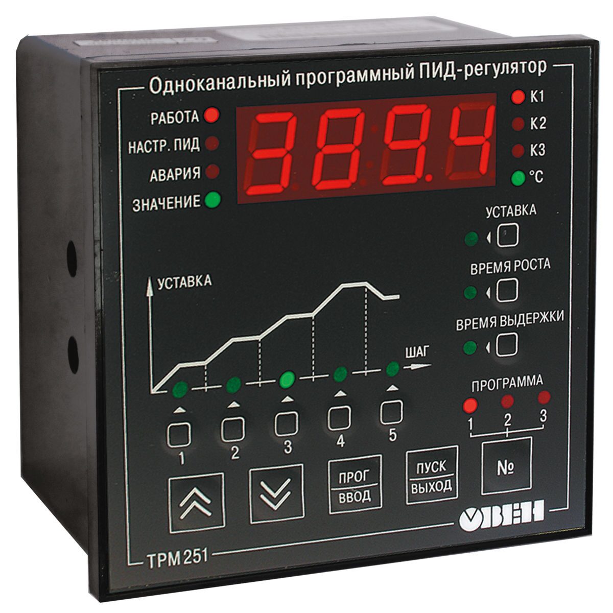 ПИД-регулятор одноканальный программный ТРМ251-Щ1.РРР
