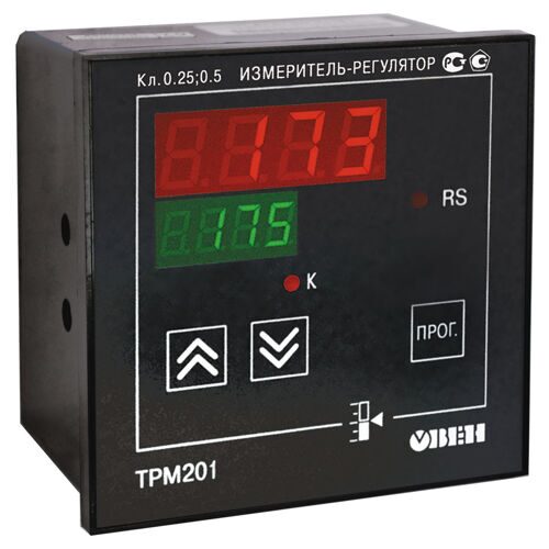 Измеритель-регулятор одноканальный с RS-485 ТРМ201-Щ1.Р