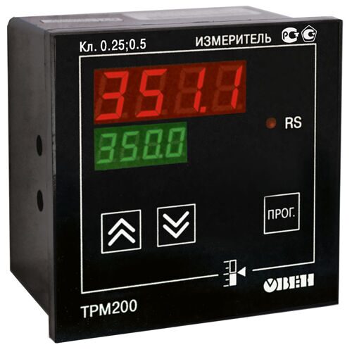 Измеритель двухканальный ОВЕН с RS-485 ТРМ200-Щ1