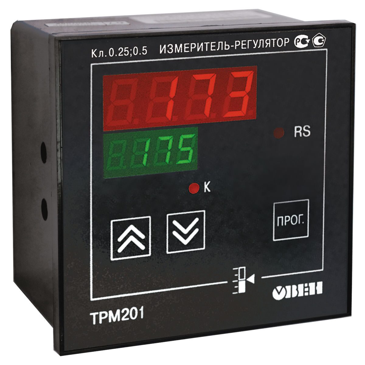 Измеритель-регулятор одноканальный с RS-485 ТРМ201-Щ1.Р