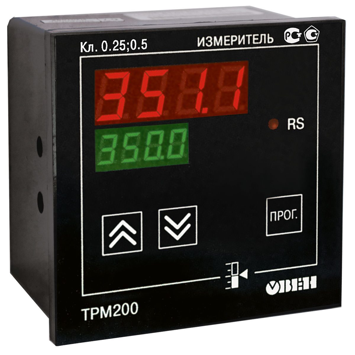 Измеритель двухканальный ОВЕН с RS-485 ТРМ200-Щ1