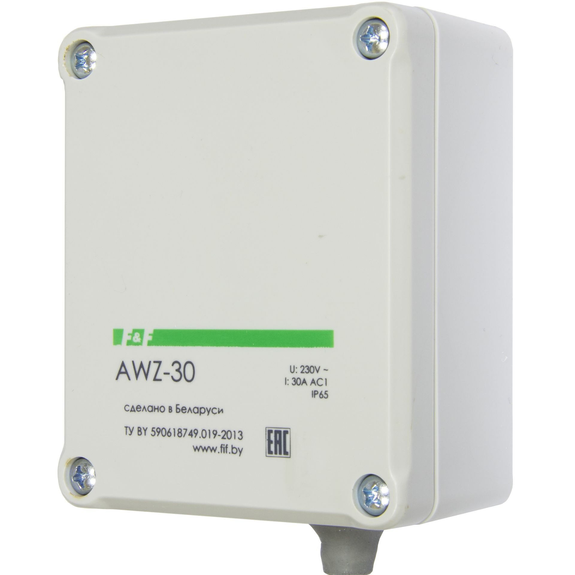 AWZ 30, Фотореле с встроенным фотодатчиком, монтаж на плоскость, 30А 220В
